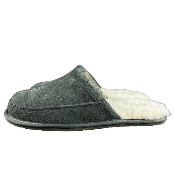 Koolaburra by UGG Men's Grey Sting Suede Fur Slippers Size 10 - Picture 3 of 10